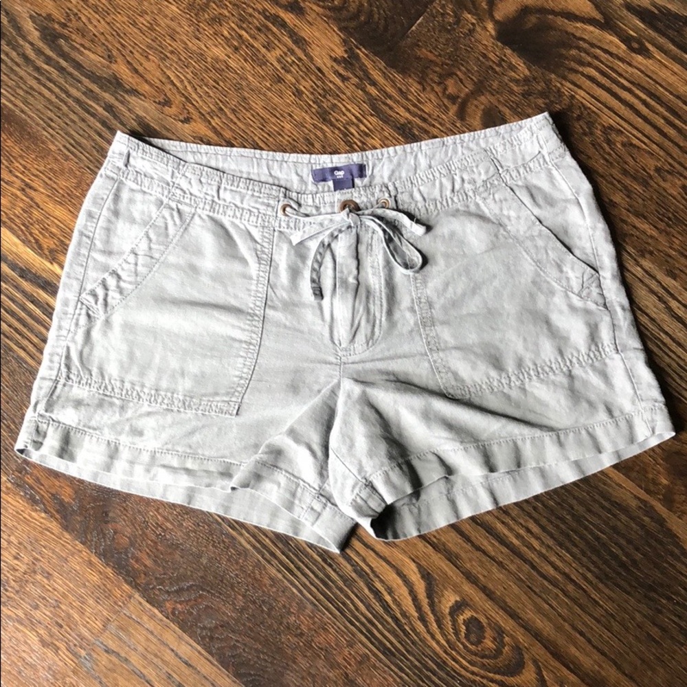 GAP Olive Green Linen Shorts